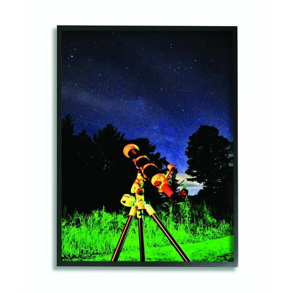 Stupell Industries Abstract Telescope Night Sky Photograph Framed Wall Art by Joseph Elliott