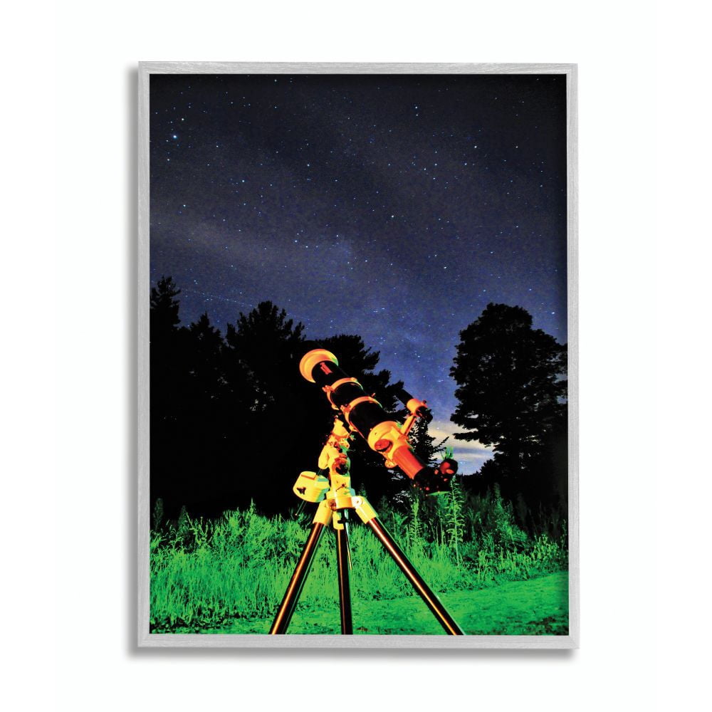 Stupell Industries Abstract Telescope Night Sky Photograph Framed Wall Art by Joseph Elliott