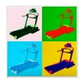 thumbnail image 1 of Stupell Industries Abstract Treadmill Pop Art Modern Exercise Interpretation, 12 x 12,Design by Daniel Sproul, 1 of 5