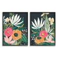 thumbnail image 1 of Stupell Industries Abstract Tropical Florals Whimsical Flower Petals Black Framed by June Erica Vess, 1 of 5
