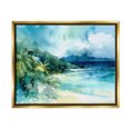 thumbnail image 1 of Stupell Industries Abstract Tropical Landscape Landscape Painting Gold Floater Framed Canvas Art Print Wall Art, 31 x 25, 1 of 10
