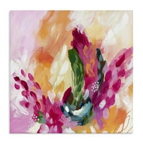 Stupell Industries Abstract Tropical Punch Abstract Painting Gallery Wrapped Canvas Art Print Wall Art, 17 x 17