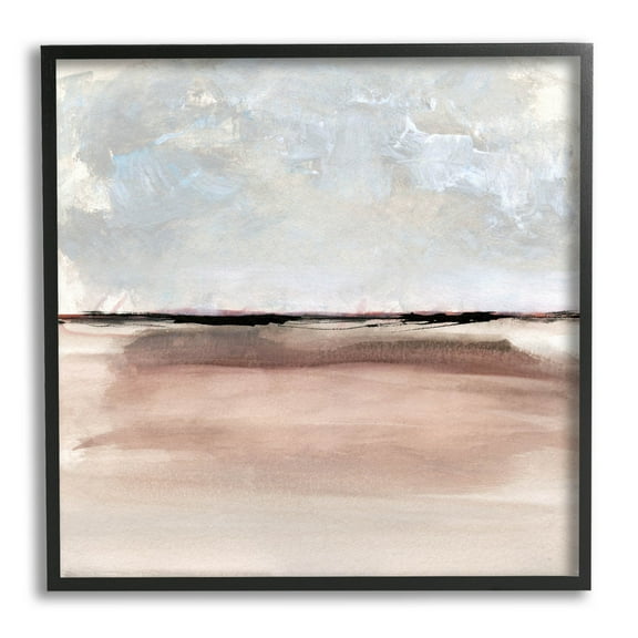 Stupell Industries Abstract Vast Landscape Scenery Painting Black Framed Art Print Wall Art, Design by Susan Jill