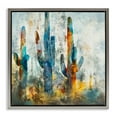 thumbnail image 1 of Stupell Industries Abstract Vibrant Cacti Silhouettes Landscape Painting Gray Floater Framed Canvas Art Print Wall Art, 25 x 25, 1 of 9