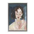 thumbnail image 1 of Stupell Industries Abstract Vintage Female Gray Framed Floater Canvas Wall Art design by casa cartissi, 31 x 21, 1 of 9