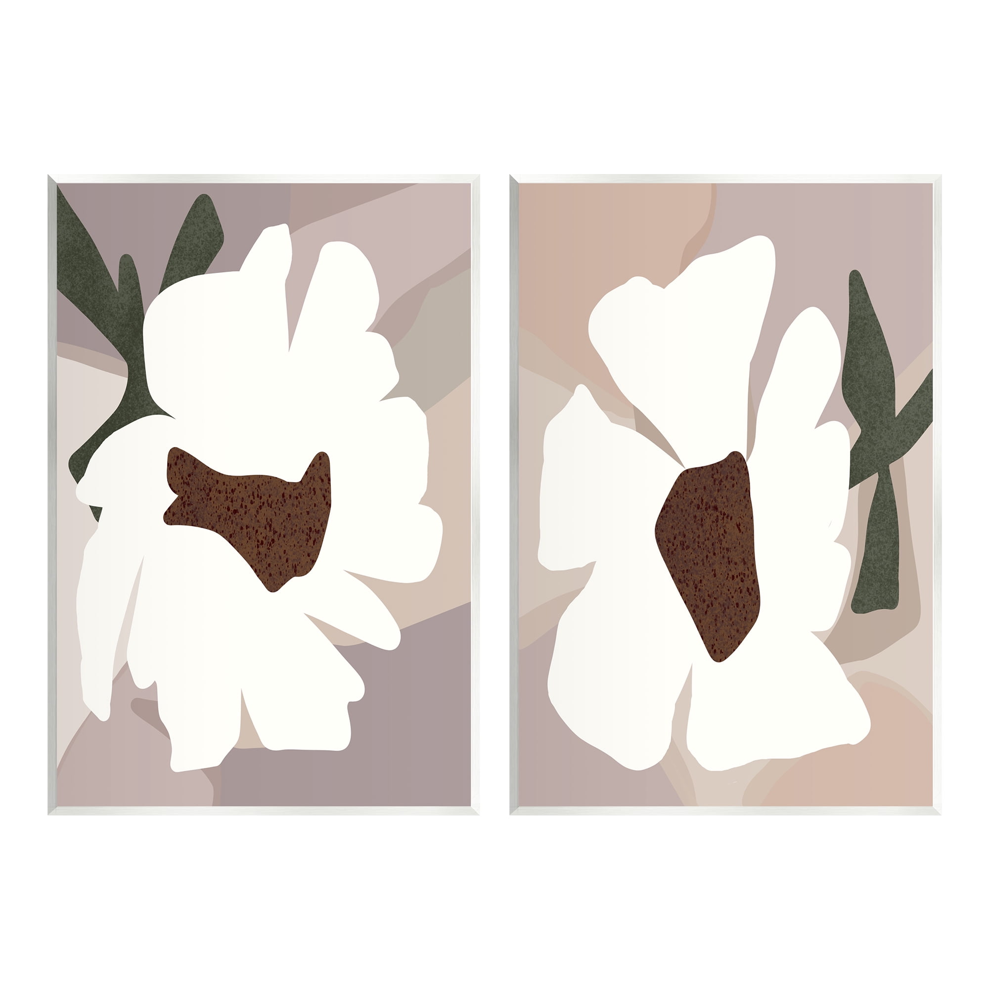 Stupell Industries Abstract White Daisies Botanical & Floral Painting Unframed Art Print Wall Art, 13 x 19