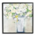 thumbnail image 1 of Stupell Industries Abstract White Floral Bouquet Botanical & Floral Painting Black Framed Art Print Wall Art, 1 of 7