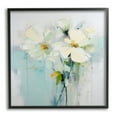 thumbnail image 1 of Stupell Industries Abstract White Petals Abstract Painting Black Framed Art Print Wall Art, 17 x 17, 1 of 9