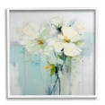 thumbnail image 1 of Stupell Industries Abstract White Petals Abstract Painting White Framed Art Print Wall Art, 24 x 24, 1 of 9