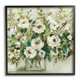thumbnail image 1 of Stupell Industries Abstract White Rose Blossom Bouquet Floral Vase, 24 x 24,Design by Carol Robinson, 1 of 5
