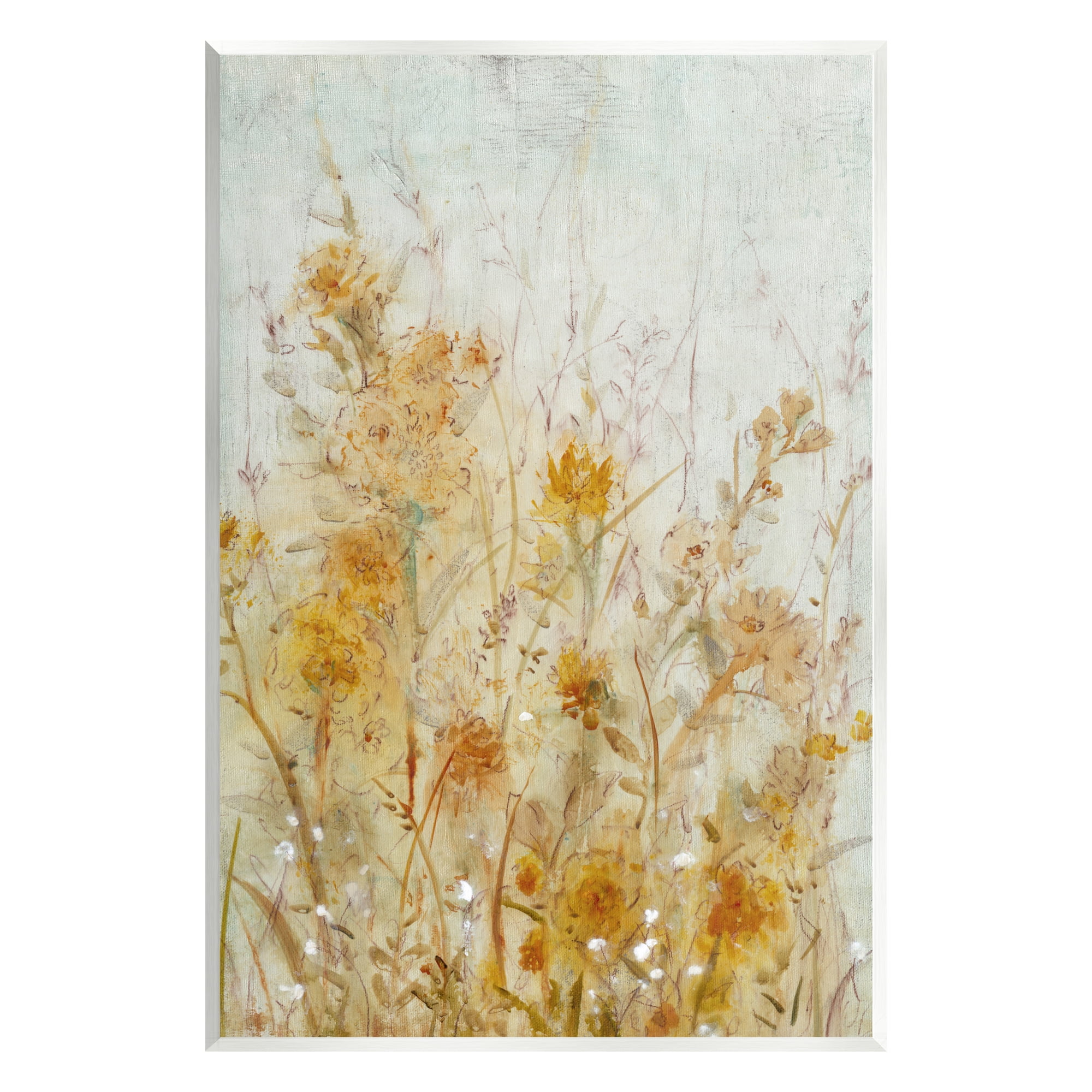 Stupell Industries Abstract Wildflowers Blooming Botanical & Floral Painting Unframed Art Print Wall Art