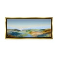 thumbnail image 1 of Stupell Industries Abstract Winding Stream Landscape Painting Gold Floater Framed Canvas Art Print Wall Art, 31 x 14, 1 of 10