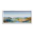 thumbnail image 1 of Stupell Industries Abstract Winding Stream Landscape Painting White Framed Art Print Wall Art, 24 x 10, 1 of 9
