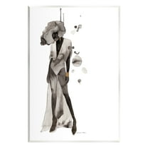 Stupell Industries Abstract Woman Illustration Abstract Painting Unframed Art Print Wall Art, 10 x 15