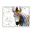 thumbnail image 1 of Stupell Industries Abstract Zebra Portrait Vibrant Modern Polka Dot Pattern, 30 x 24,Design by Ashley Aldridge, 1 of 5