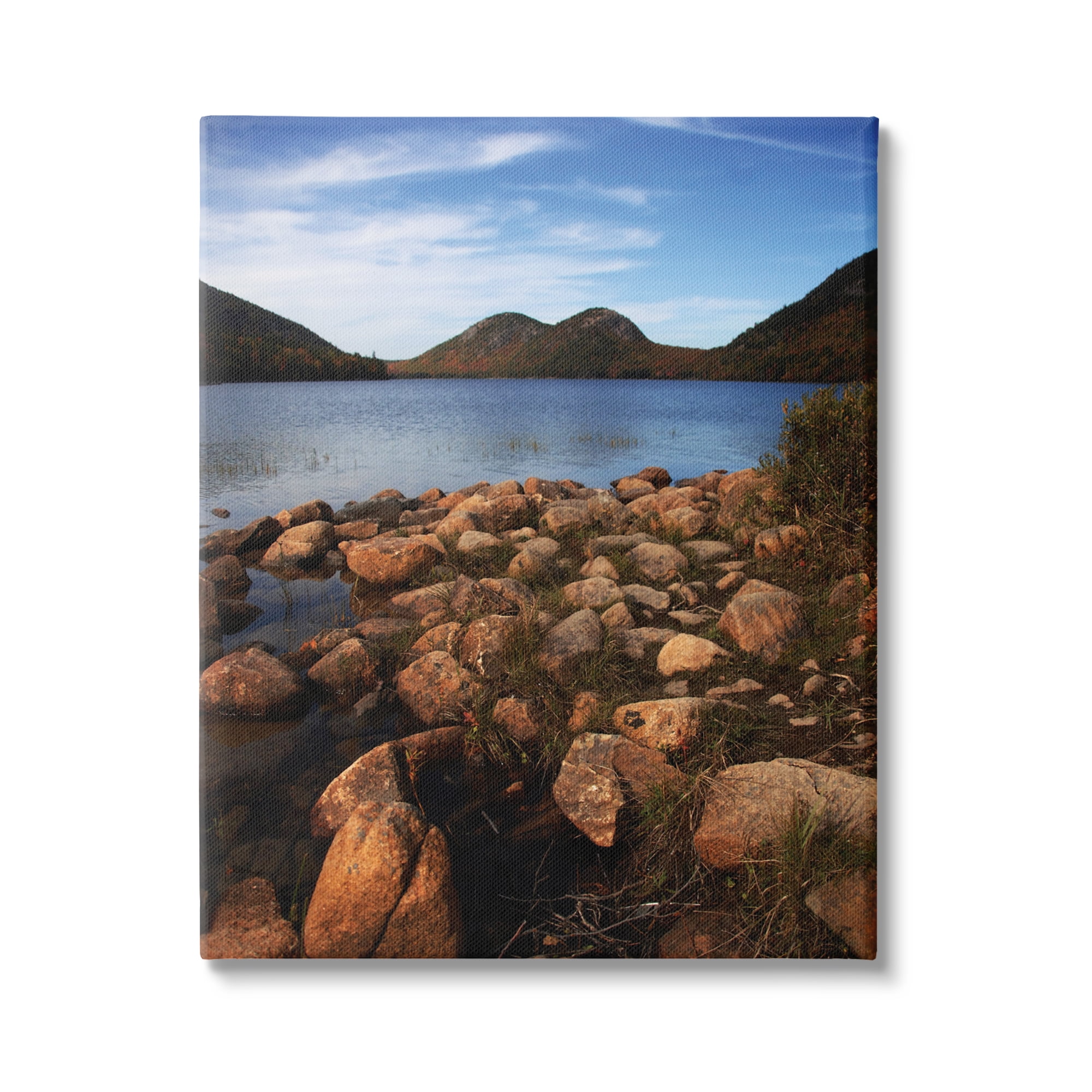Stupell Industries Acadia Pond Photography Nature Photography Gallery Wrapped Canvas Print Wall Art, 30 x 40