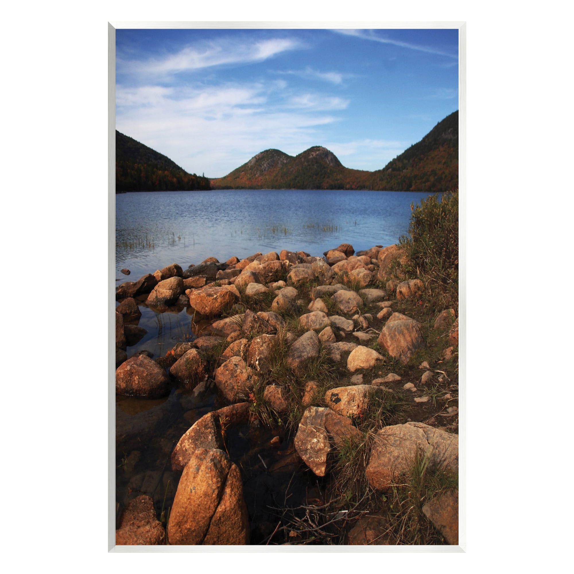 Stupell Industries Acadia Pond Photography Nature Photography Unframed Art Print Wall Art, 13 x 19