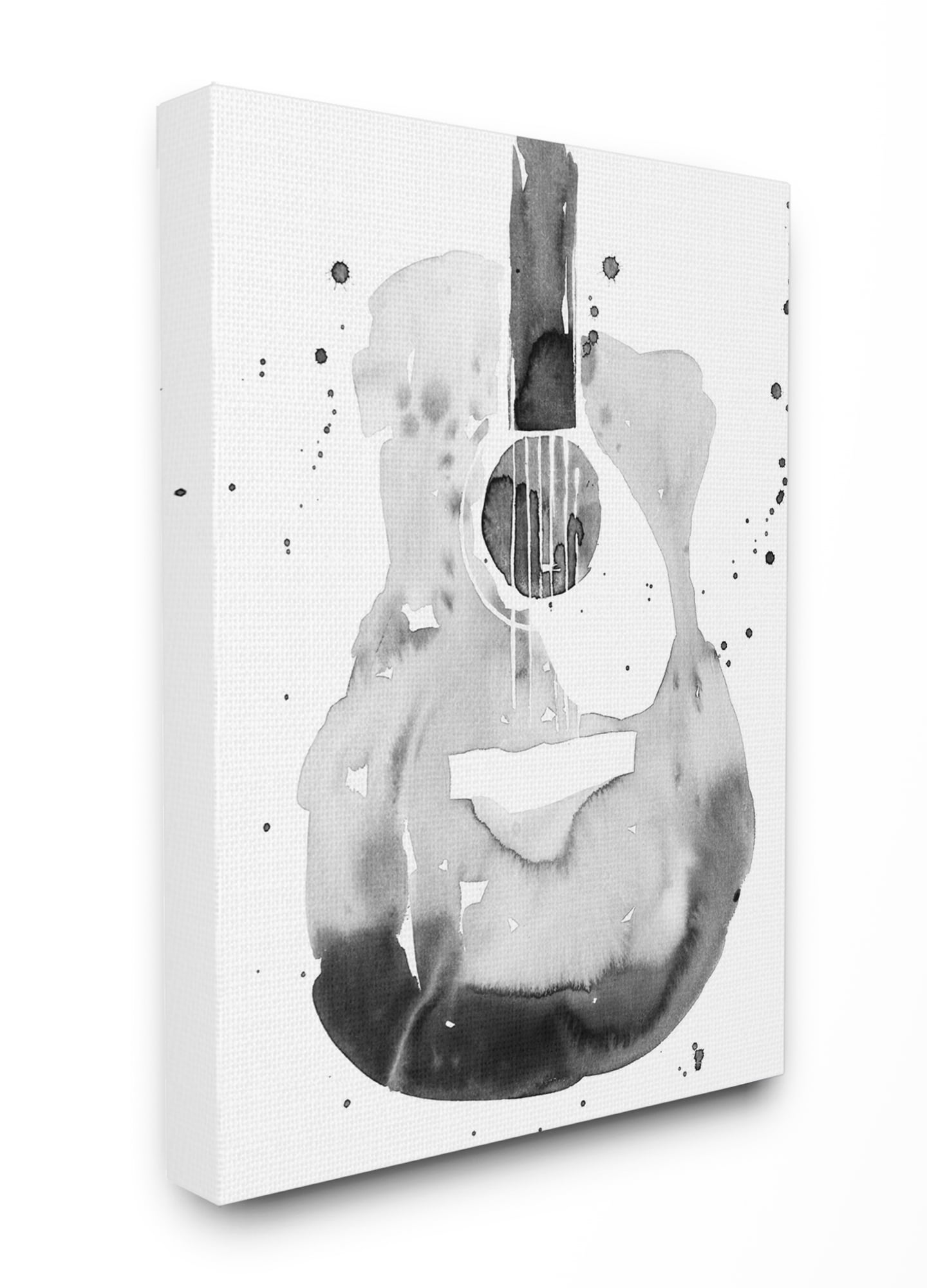 Stupell Industries Acoustic Guitar Abstract Watercolor Pattern Painting Canvas Wall Art, 24 x 30, byAnnie Warren