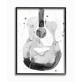 thumbnail image 1 of Stupell Industries Acoustic Guitar Abstract Watercolor Pattern Painting Framed Wall Art by Annie Warren, 11" x 14", Black Framed, 1 of 8