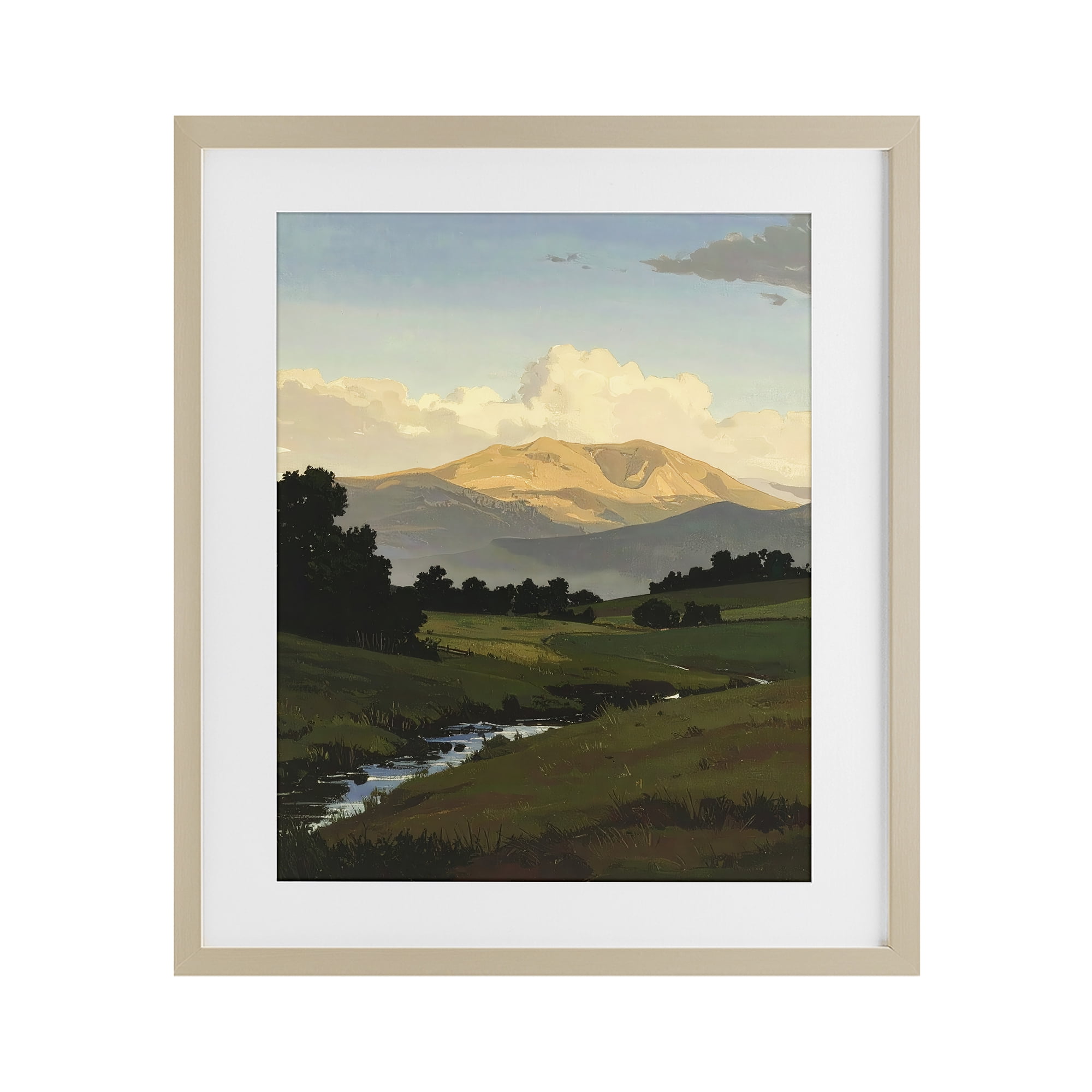 Stupell Industries Across The Valley Nature Birch Framed Print Under Glass, design by Alonza Saunders