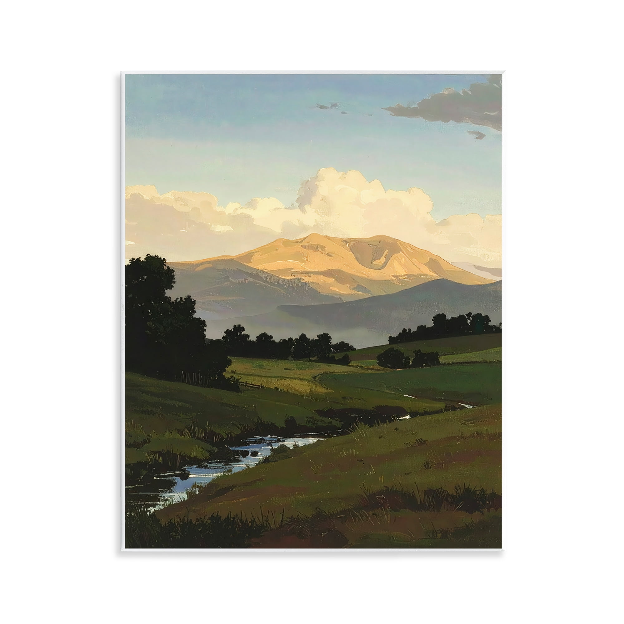 Stupell Industries Across The Valley Nature Wall Plaque Art, design by Alonza Saunders