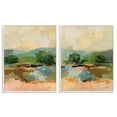 thumbnail image 1 of Stupell Industries Across the River Landscape Landscape & Nature Painting White Framed Art Print Wall Art, 24 x 30, Set of 2, 1 of 1