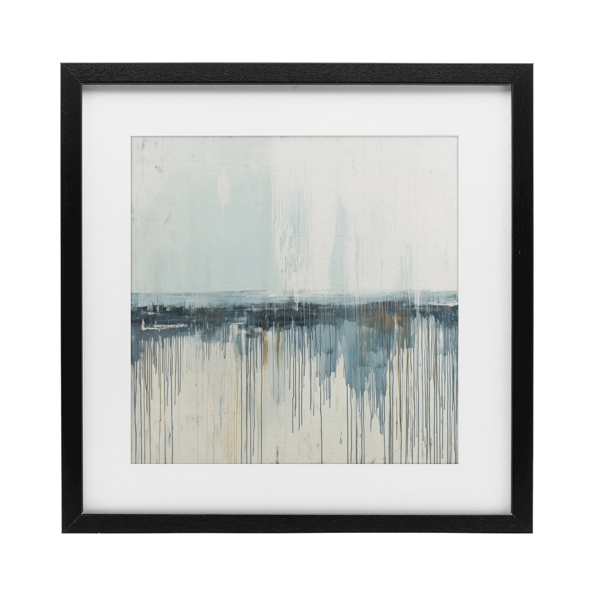 Stupell Industries Acrylic Drift Abstract Black Framed Print Under Glass, design by Svetlana Aleynikova