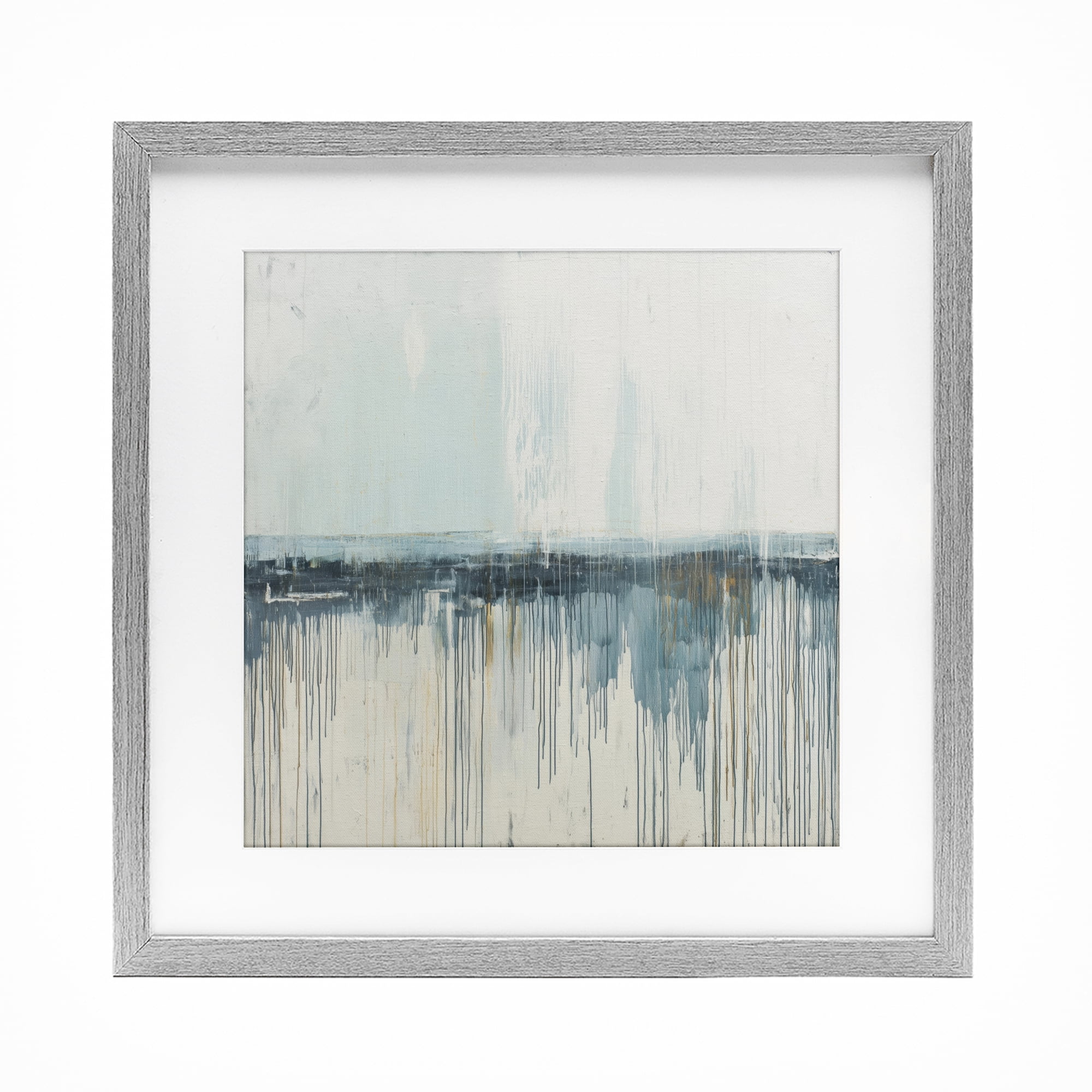 Stupell Industries Acrylic Drift Abstract Gray Framed Print Under Glass, design by Svetlana Aleynikova