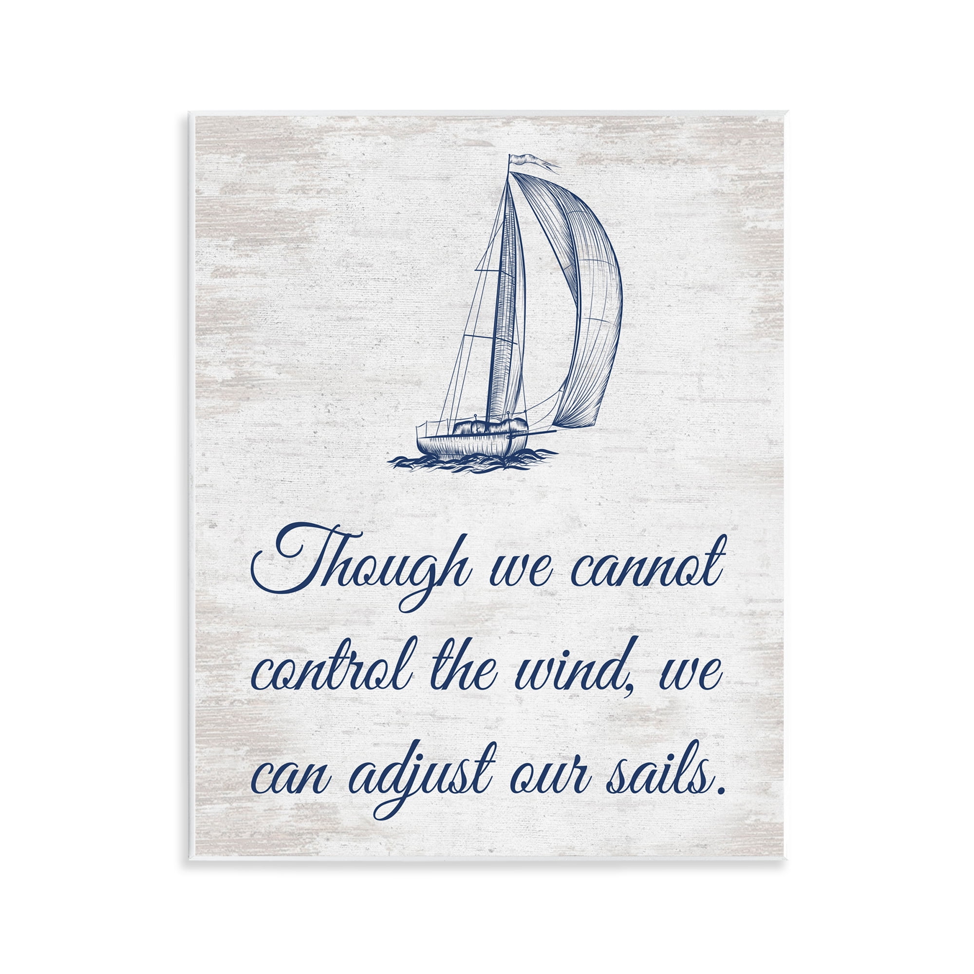Stupell Industries Adjust Our Sails Transportation Painting Unframed Art Print Wall Art, 11 x 14