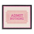 thumbnail image 1 of Stupell Industries Bohemian Admit Nothing Retro Pink Ticket Black Floating Frame Canvas Art, 21 x 17, by Lil' Rue, 1 of 8