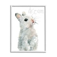 thumbnail image 1 of Stupell Industries Adorable Baby Bunny Dream Text Kids' Typography Modern Painting White Framed Art Print Wall Art, 16 x 20, Design by Carol Robinson, 1 of 7
