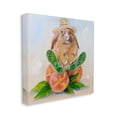 thumbnail image 1 of Stupell Industries Adorable Bunny Rabbit on Peach Fruit Painting Canvas Wall Art by Karen Weber Fine Art, 1 of 6