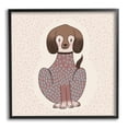 thumbnail image 1 of Stupell Industries Adorable Spotted Dog Kids Polka Dot Patterned Animal Graphic Art Black Framed Art Print Wall Art, Design by Birgit Maria Kiennast, 1 of 5