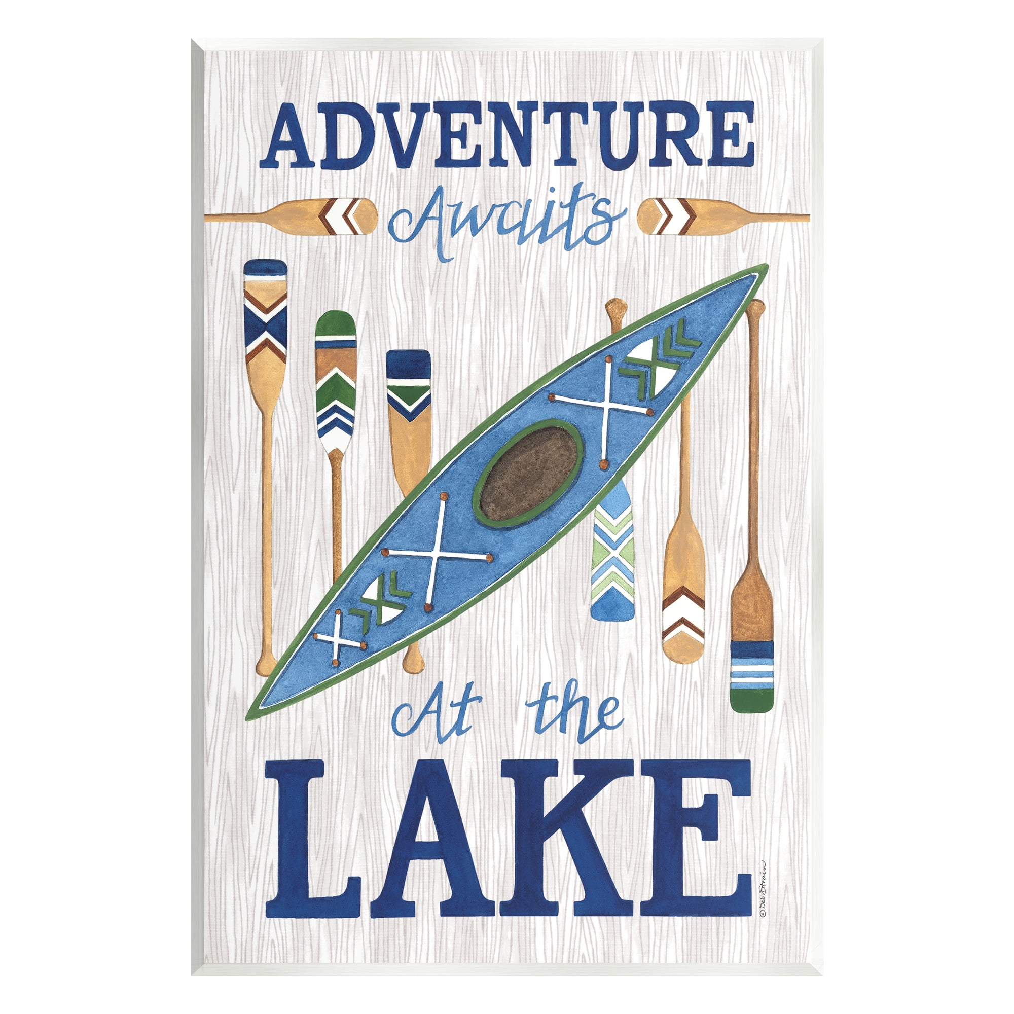 Stupell Industries Adventure Awaits Lakehouse Transportation Painting Unframed Art Print Wall Art, 10 x 15