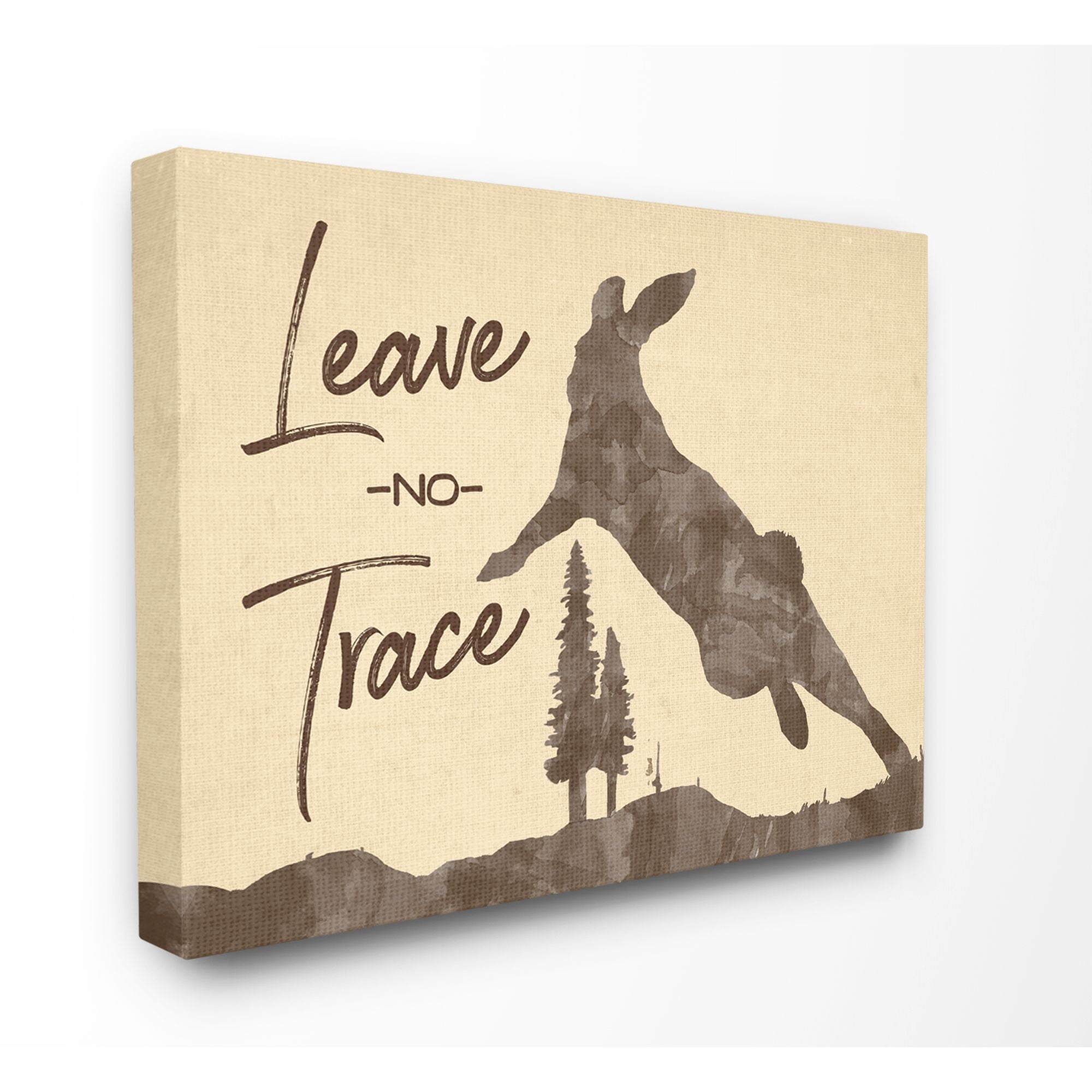 Stupell Industries Adventure Awaits Moose Animal Forest Brown Textured Design Canvas Wall Art by The Saturday Evening Post