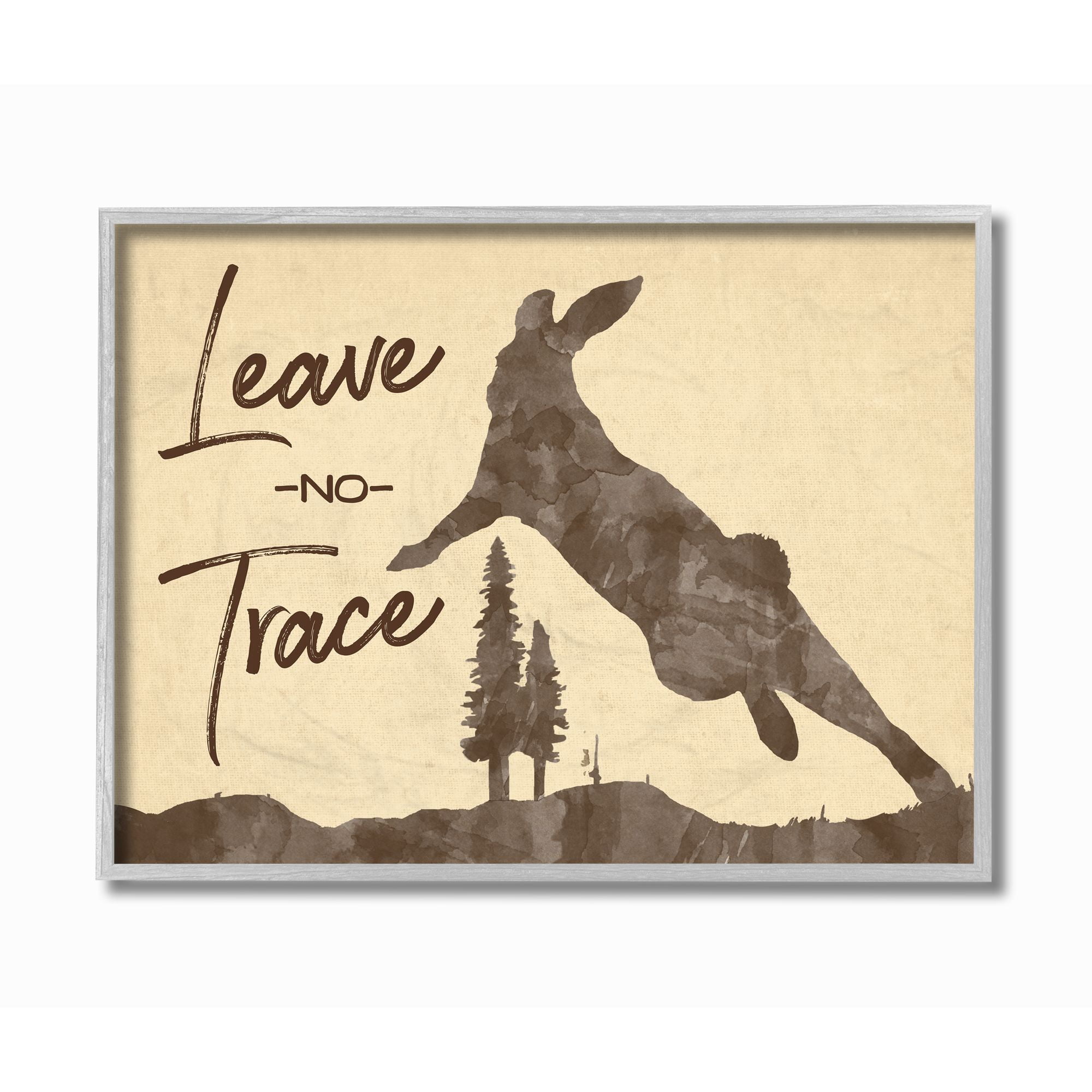 Stupell Industries Adventure Awaits Moose Animal Forest Brown Textured Design Framed Wall Art by The Saturday Evening Post