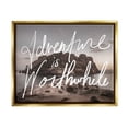 thumbnail image 1 of Stupell Industries Adventure is Worthwhile Nature Inspirational Painting Gold Floater Framed Art Print Wall Art, 21 x 17, 1 of 9