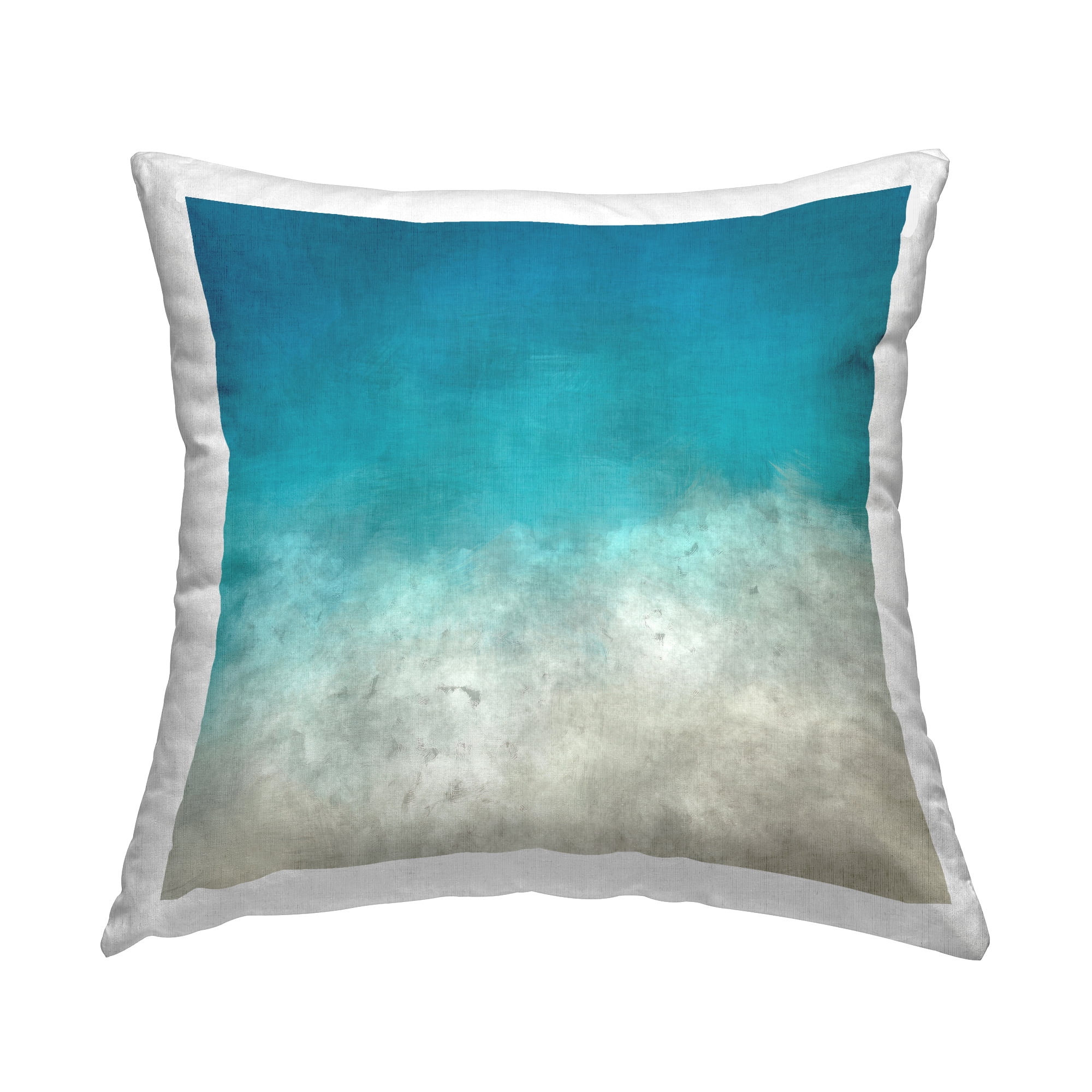 Stupell Industries Aerial Beach Coast Shoreline View Design by Alpenglow Workshop Throw Pillow