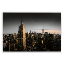 Stupell Industries Aerial City Horizon Scenic & Cityscapes Photography Unframed Art Print Wall Art, 15 x 10
