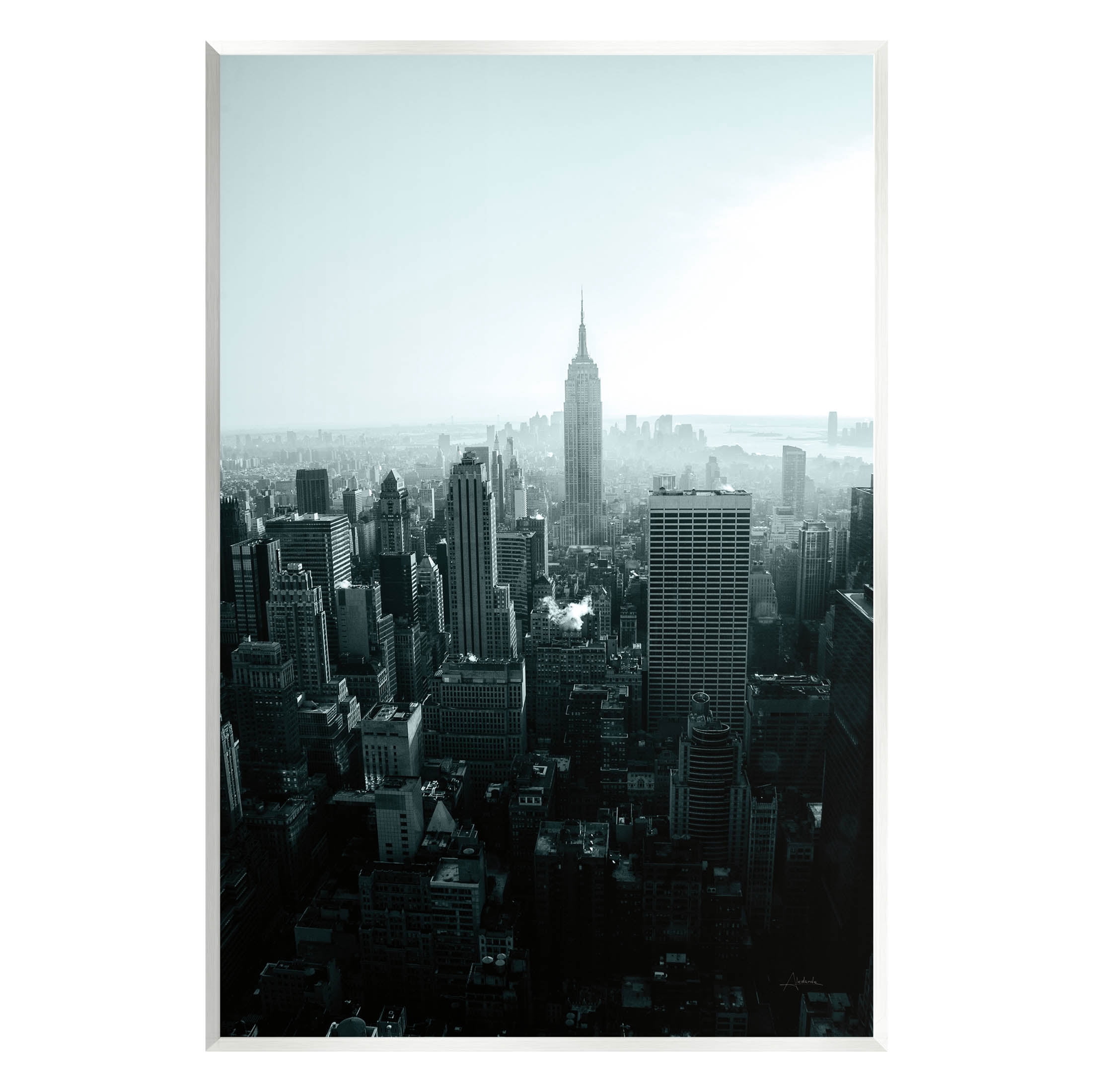 Stupell Industries Aerial City View Urban Skyscraper Photograph Unframed Art Print Wall Art, Design by Aledanda