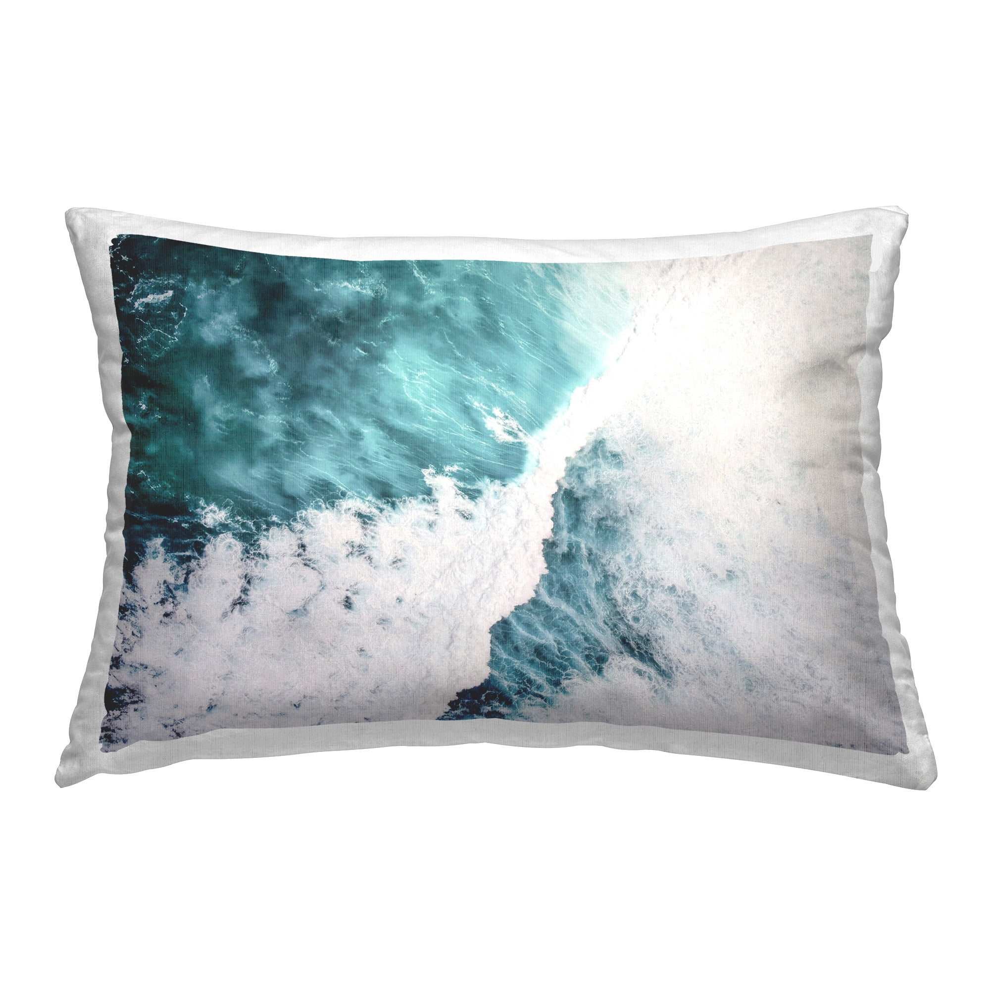 Stupell Industries Aerial Ocean Foam Decorative Printed Throw Pillow Design by Sisi and Seb
