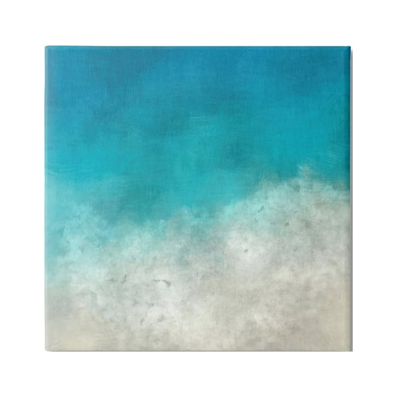 Stupell Industries Aerial Ocean Shoreline View Sea Water Foam Painting Gallery Wrapped Canvas Print Wall Art, Design by Alpenglow Workshop