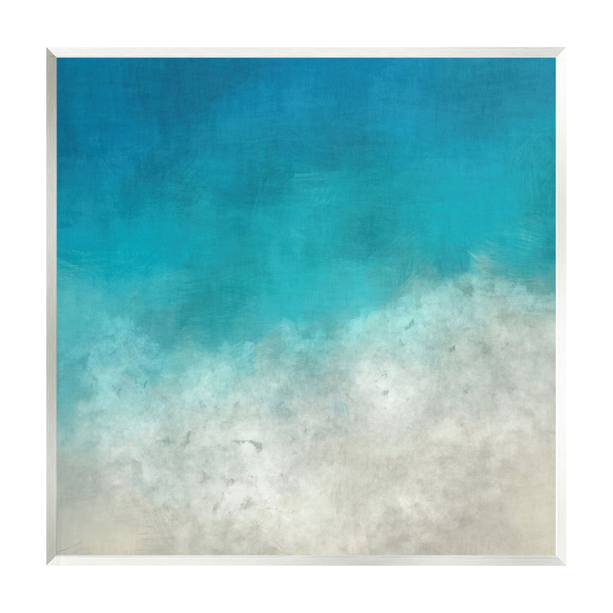 Stupell Industries Aerial Ocean Shoreline View Sea Water Foam Painting Unframed Art Print Wall Art, Design by Alpenglow Workshop