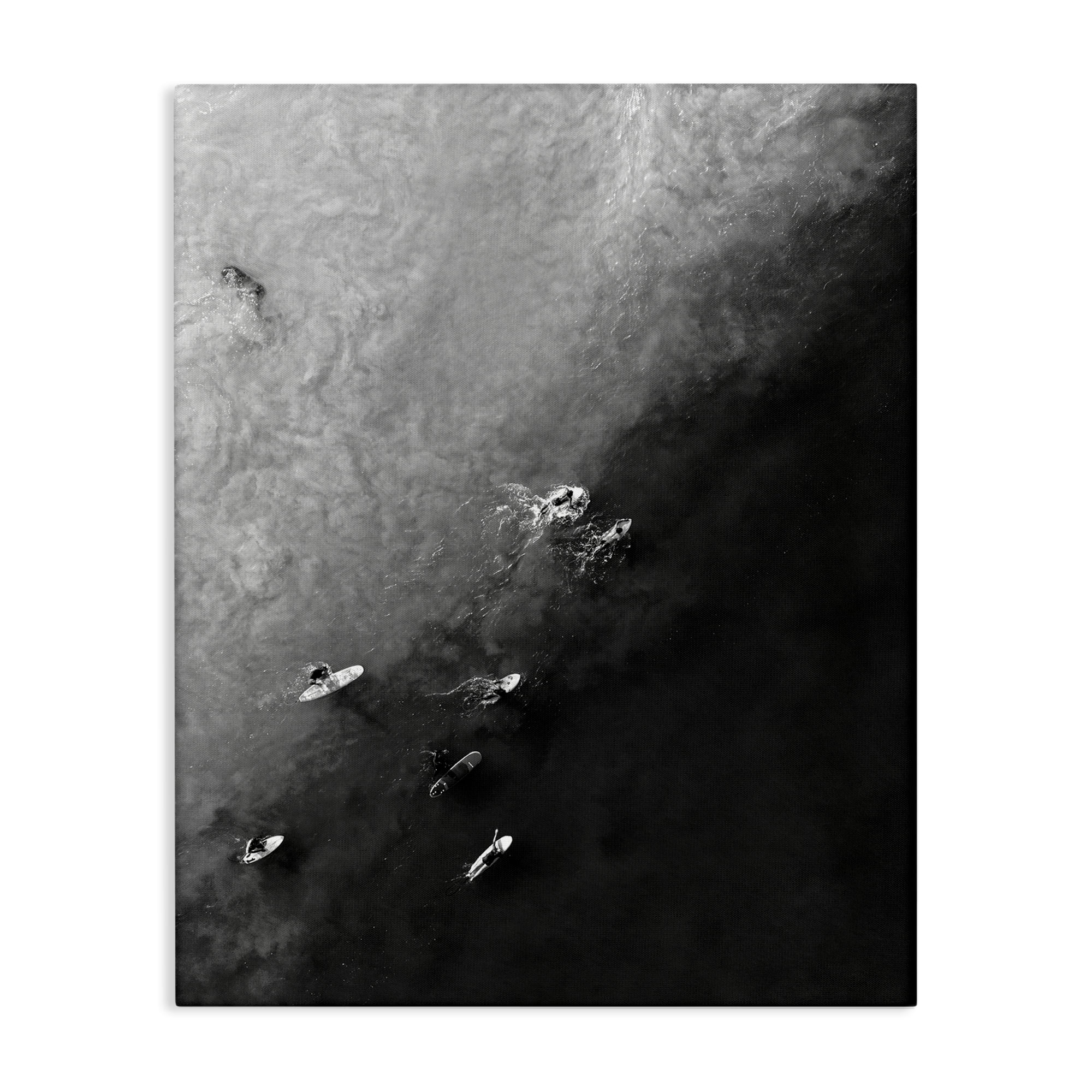 Stupell Industries Aerial Paddling Surfboards Sports Photography Gallery Wrapped Canvas Art Print Wall Art, 24 x 30