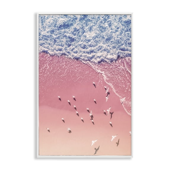 Stupell Industries Tropical White Framed Giclee Art, 16 x 24, by Nataly White