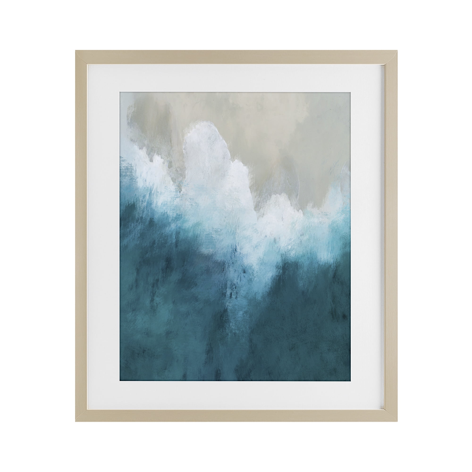 Stupell Industries Aerial Tide Abstraction Birch Framed Print Under Glass, design by Denise Brown