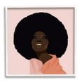 thumbnail image 1 of Stupell Industries African American Woman Wearing Pink Glam Fashion Beauty & Fashion Painting White Framed Art Print Wall Art, 24 x 24, 1 of 7