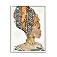 thumbnail image 1 of Stupell Industries African Woman Patterned Head Wrap Strong Portrait World Cultures Painting White Framed Art Print Wall Art, 24 x 30, 1 of 7