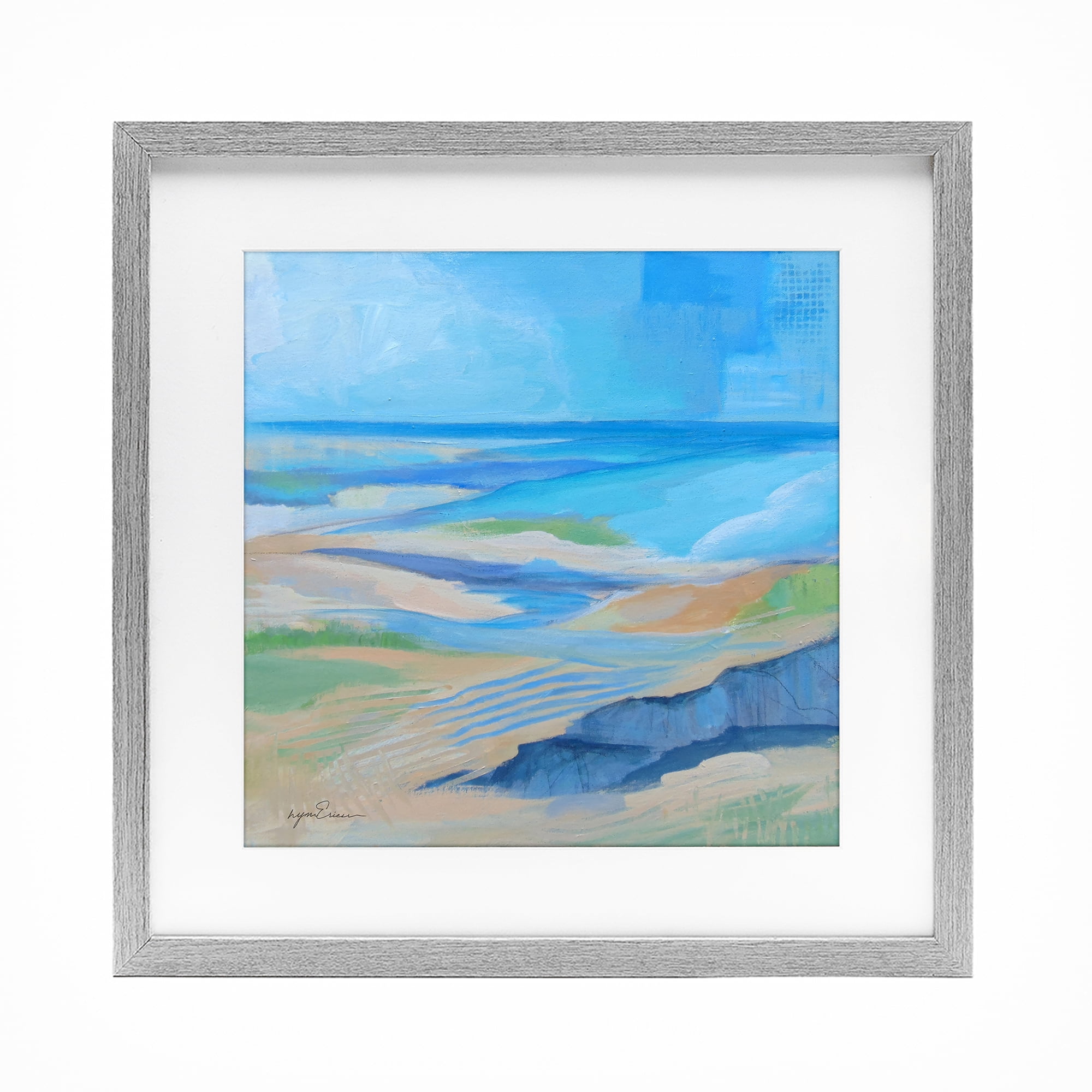 Stupell Industries After The Storm Beachscape Gray Framed Print Under Glass, design by Lynn Ericson Fine Art