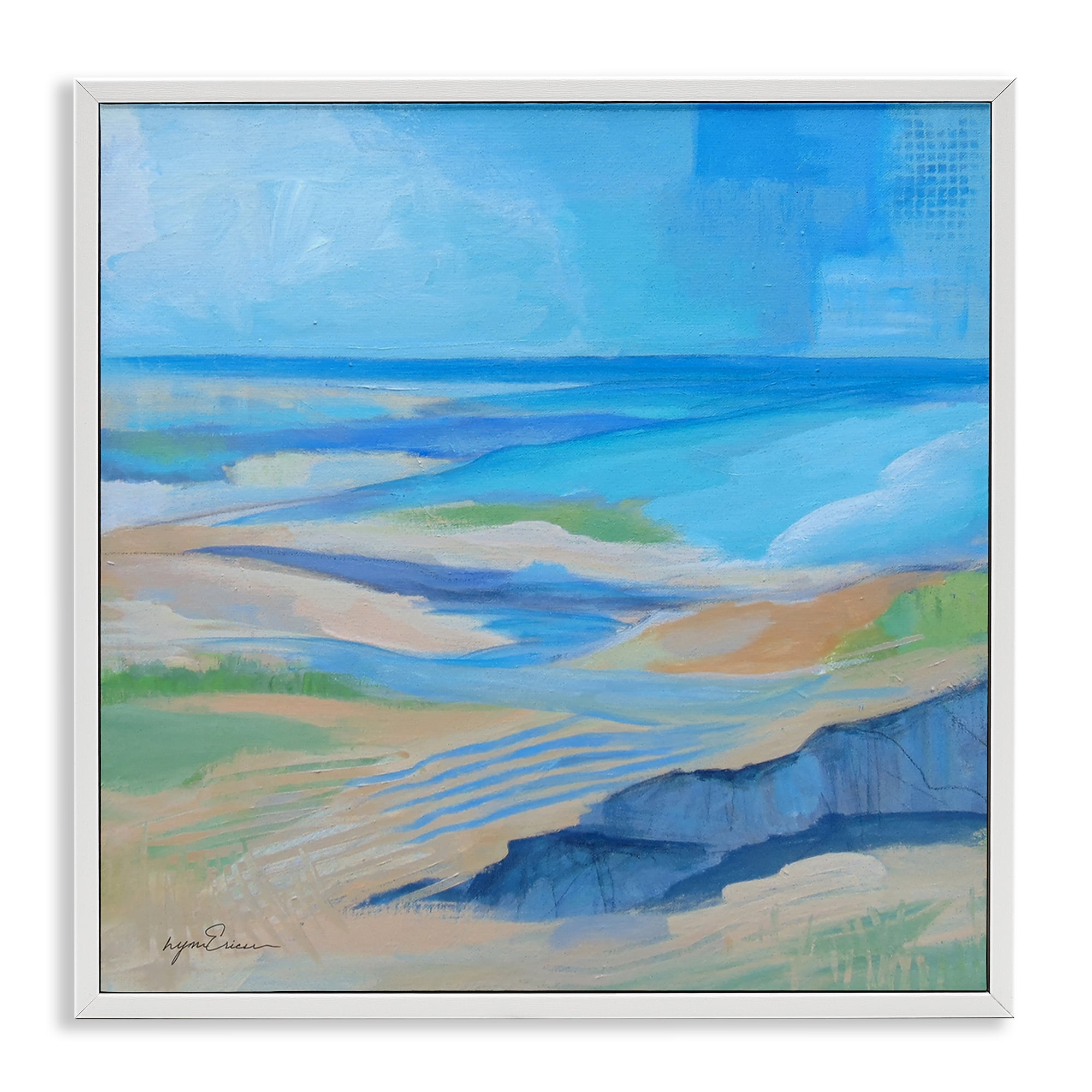 Stupell Industries After The Storm Beachscape White Framed Giclee Art, design by Lynn Ericson Fine Art